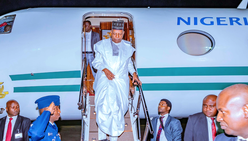 VP Shettima returns to Nigeria after "spiritual journey"