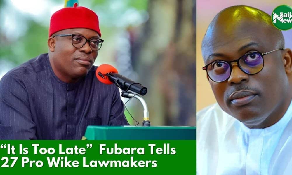 ‘It Is Too Late’ – Fubara Tells 27 Pro Wike Lawmakers Who Dumped PDP