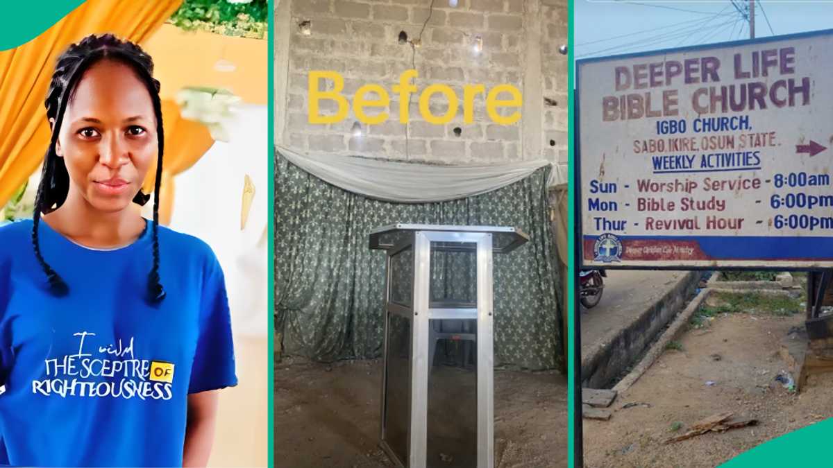 Lady Transforms Deeper Life Bible Church Branch's Background, Video of its New Look Generates Buzz