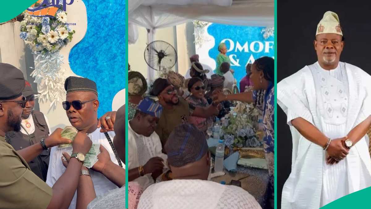 Ogogo, Kosoko, Oga Bello Storm Yinka Quadri’s Daughter’s Engagement, Odunlade Makes Money Rain