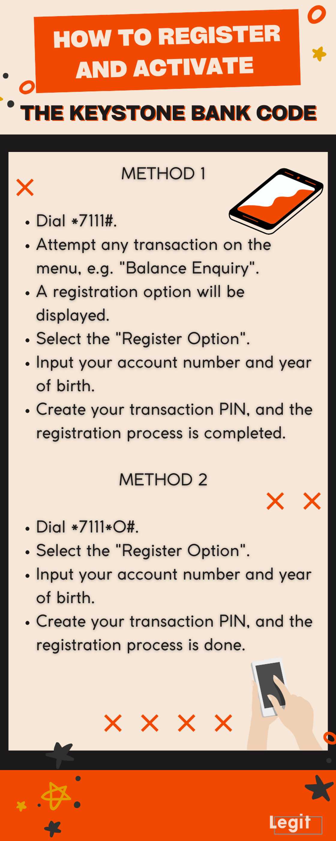 How to register and activate the Keystone Bank code