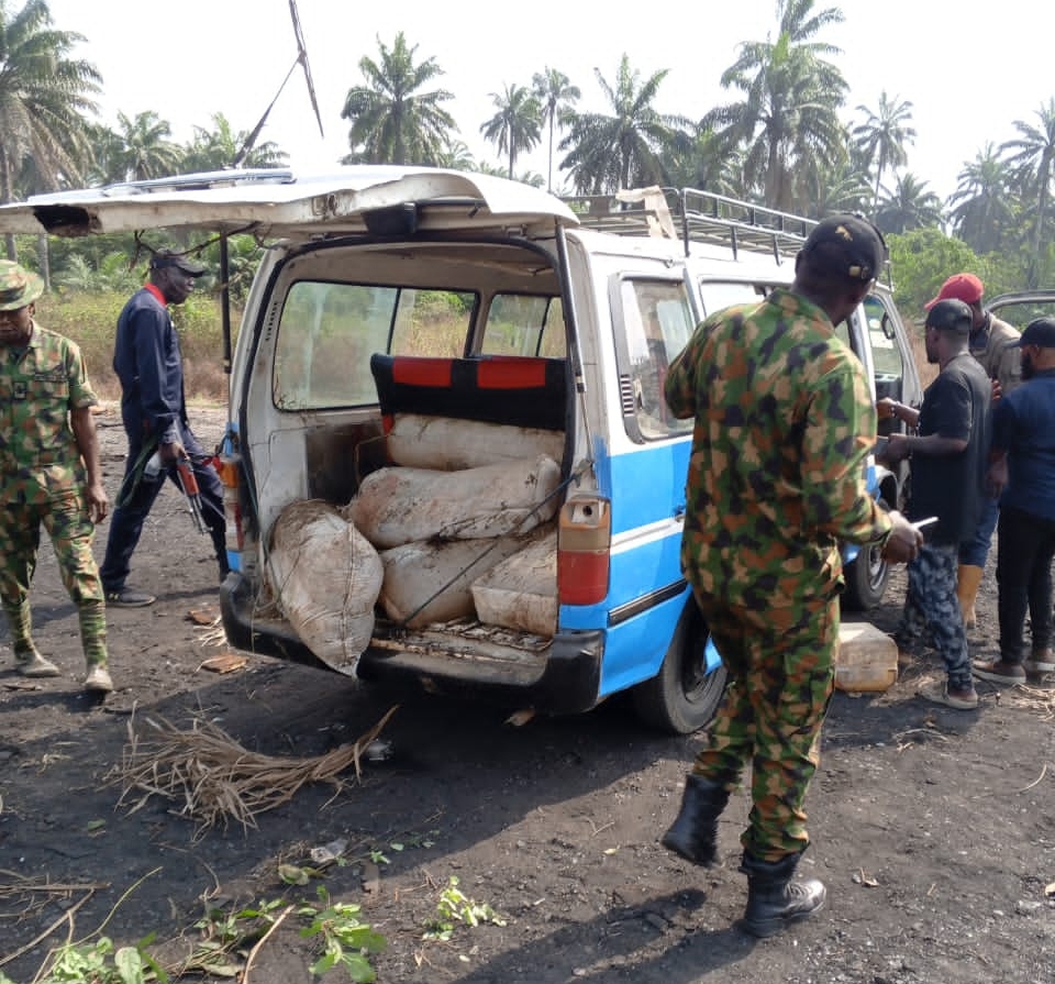 Army Destroys 32 Illegal Refineries In Niger Delta