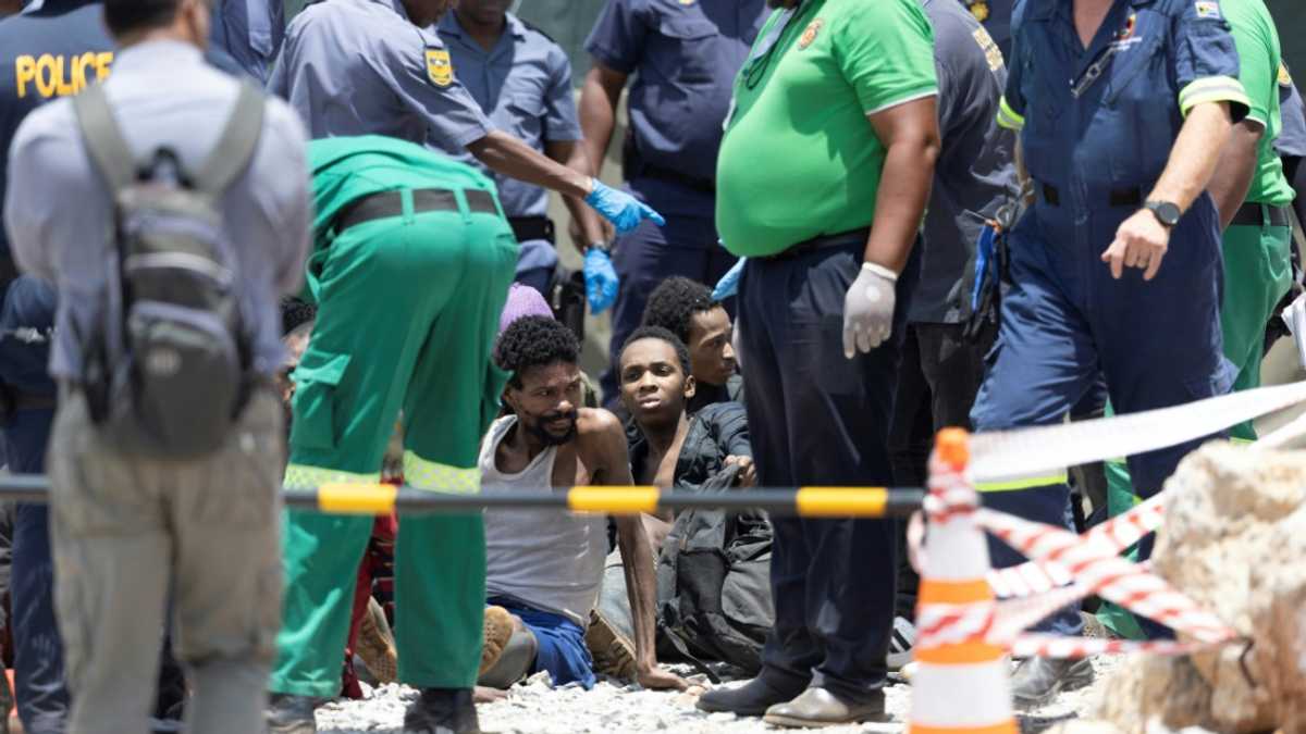 Dozens rescued, 15 bodies pulled from South Africa mine