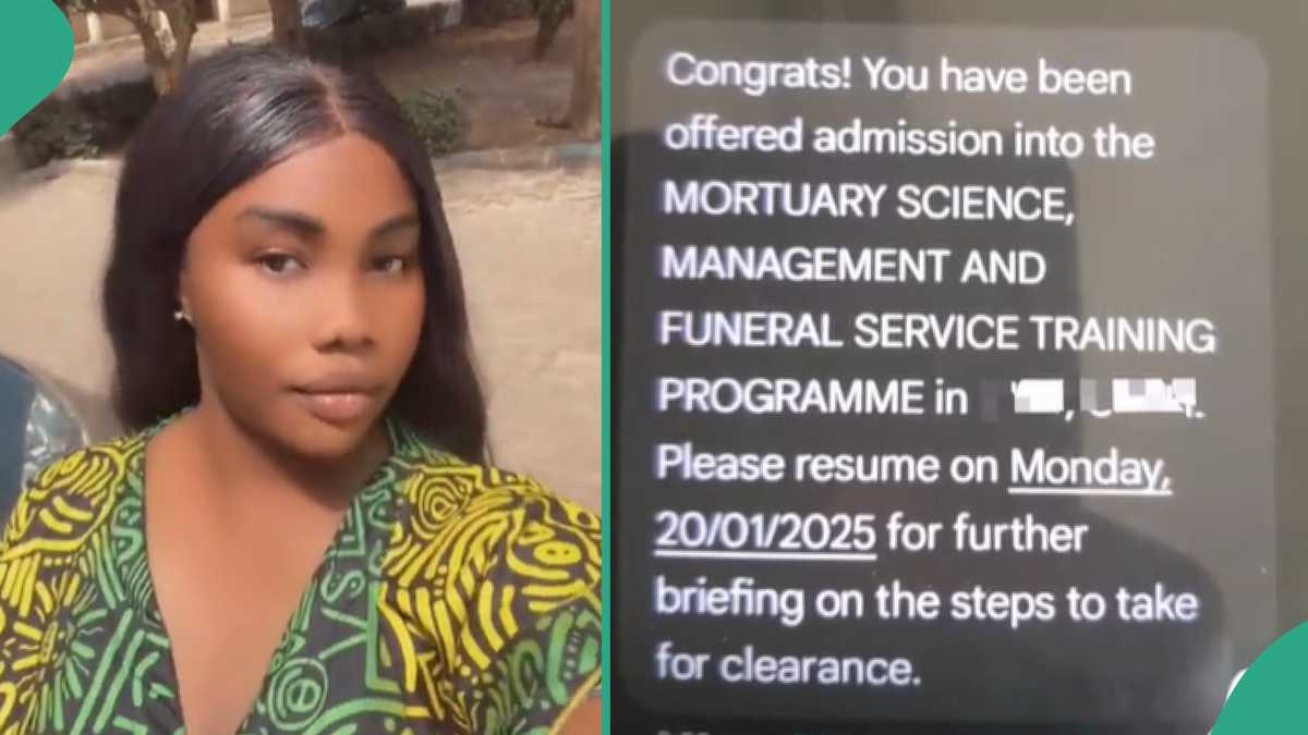 Lady Gains Admission To Study Mortuary Science in Her Favourite School