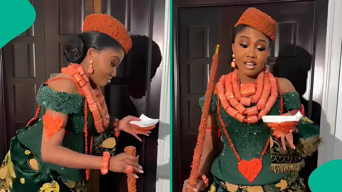 Rivers Bride Slays in Show-stopping Cultural Outfit for Wedding, Netizens React: "So Gorgeous"