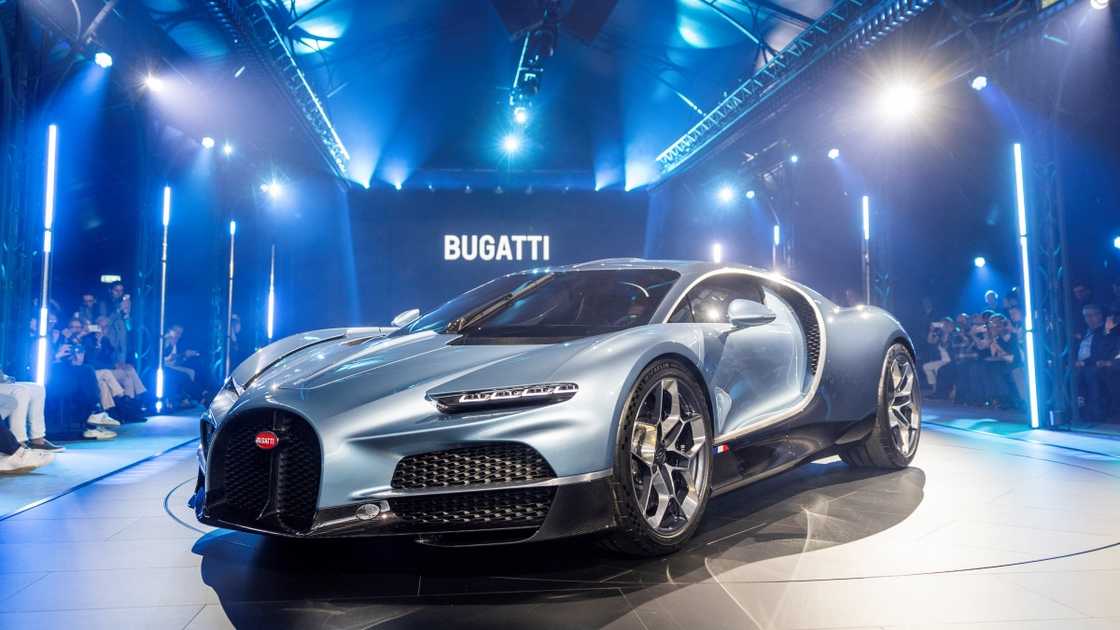 The Bugatti Tourbillon is pictured at a debut event for the Bugatti Tourbillon