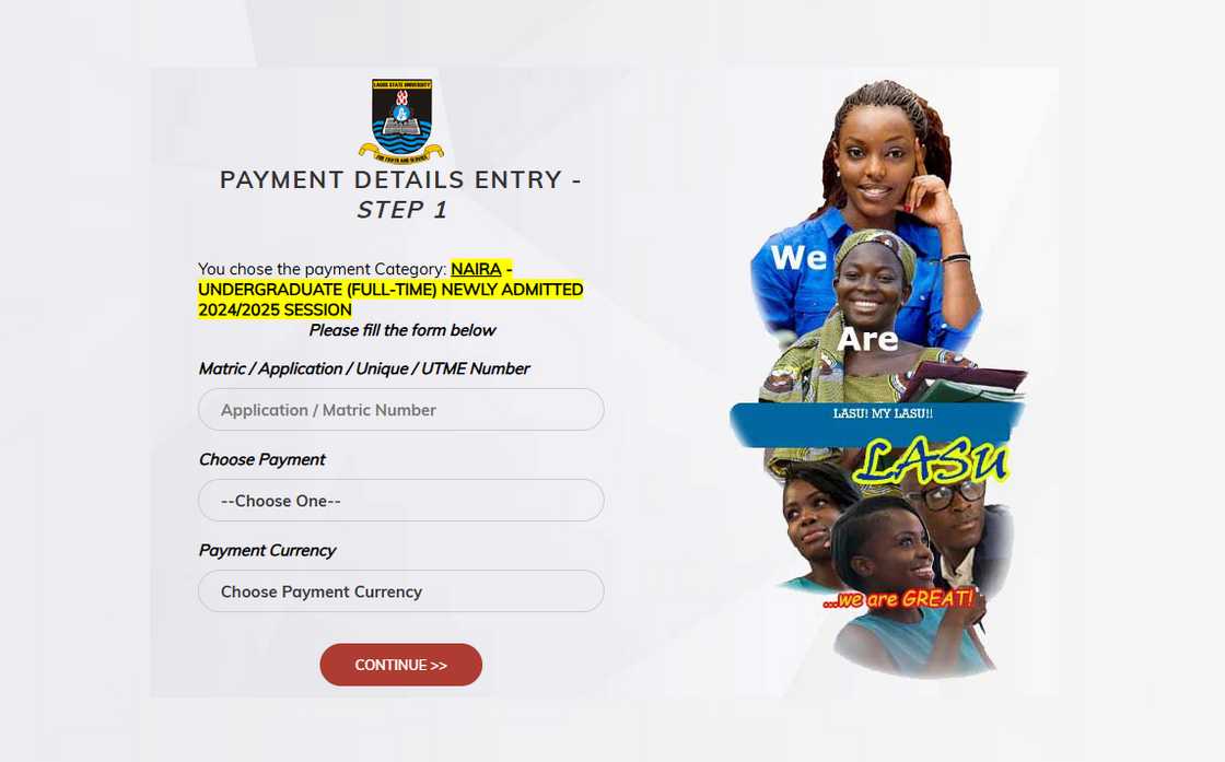 LASU ePayment portal