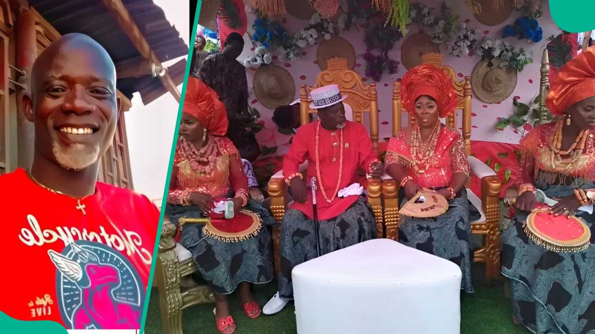 Delta Musician Dr Arube Otor Marries Three Wives Same Day, Shares Number of Children he Desires