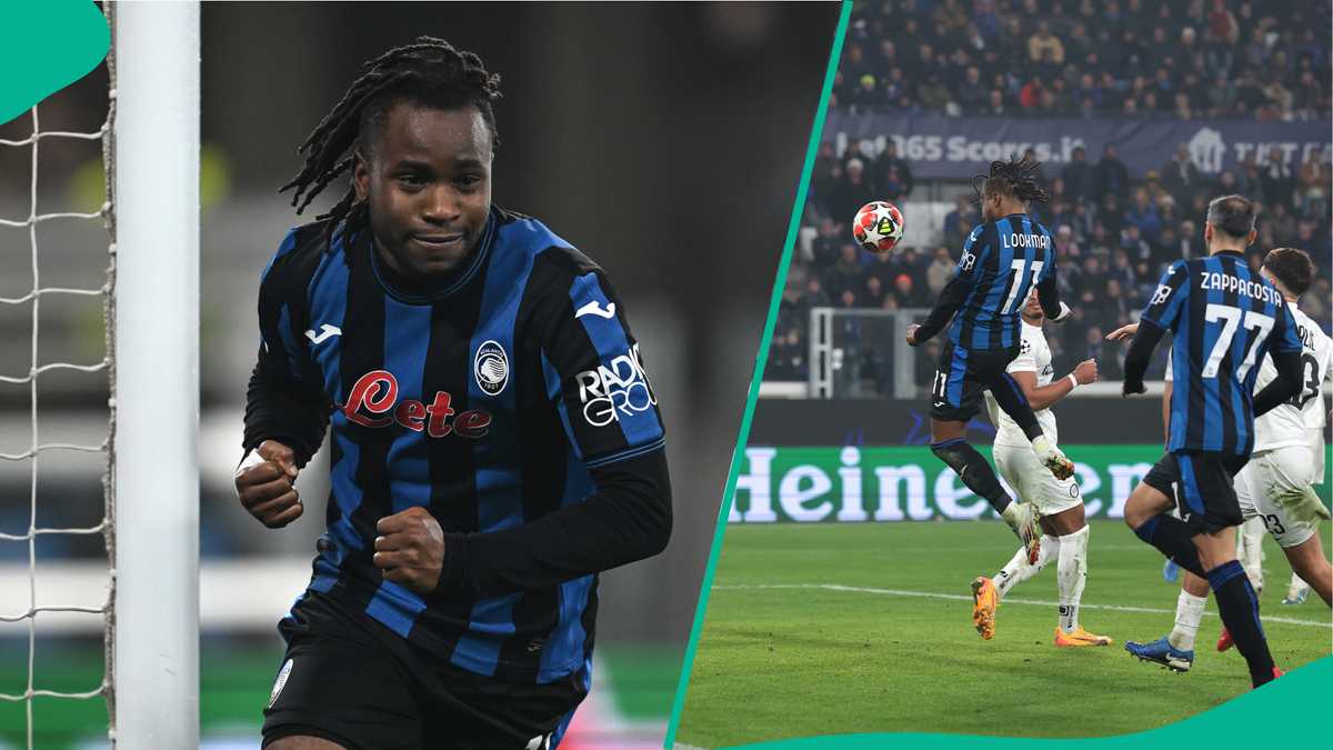 Ademola Lookman Scores Brilliant Header in Atalanta’s UCL Rout of Sturm Graz: Video