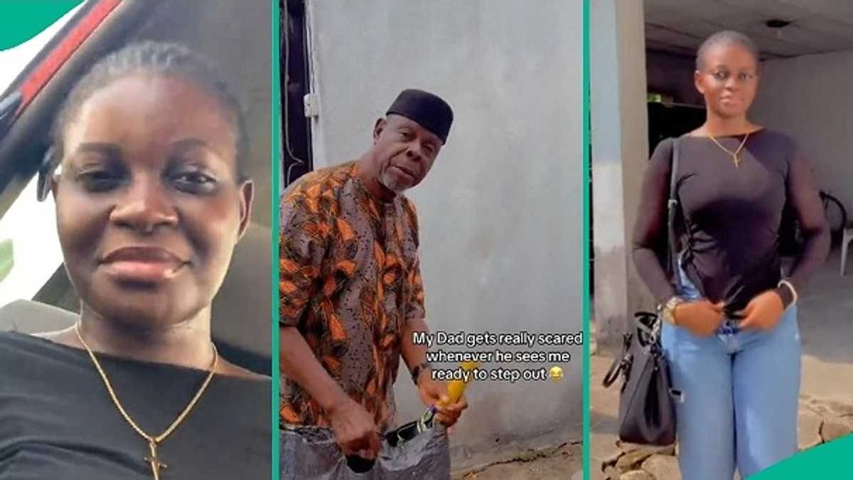 Nigerian Lady Shares How Her Father Reacts Whenever She Tries to Step Out, Funny Video Trends