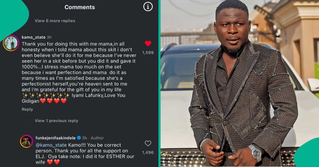 Kamo State lengthy appreciation message to Funke Akindele melts hearts.