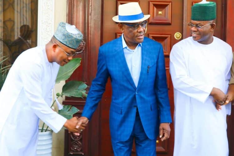 Yahaya Bello Storms Wike's Residence