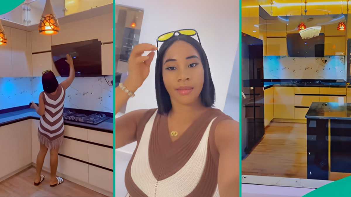 Nigerian Lady Shows Off Beautiful House Her Man Built, Netizens Marvel At Luxurious Interior