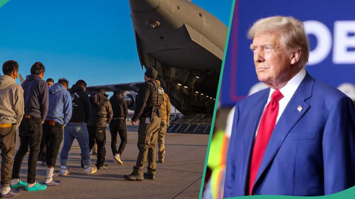 Just In: Deportation Flights Begin in US, "Trump Sending Strong Message to Entire World", Pics Trend