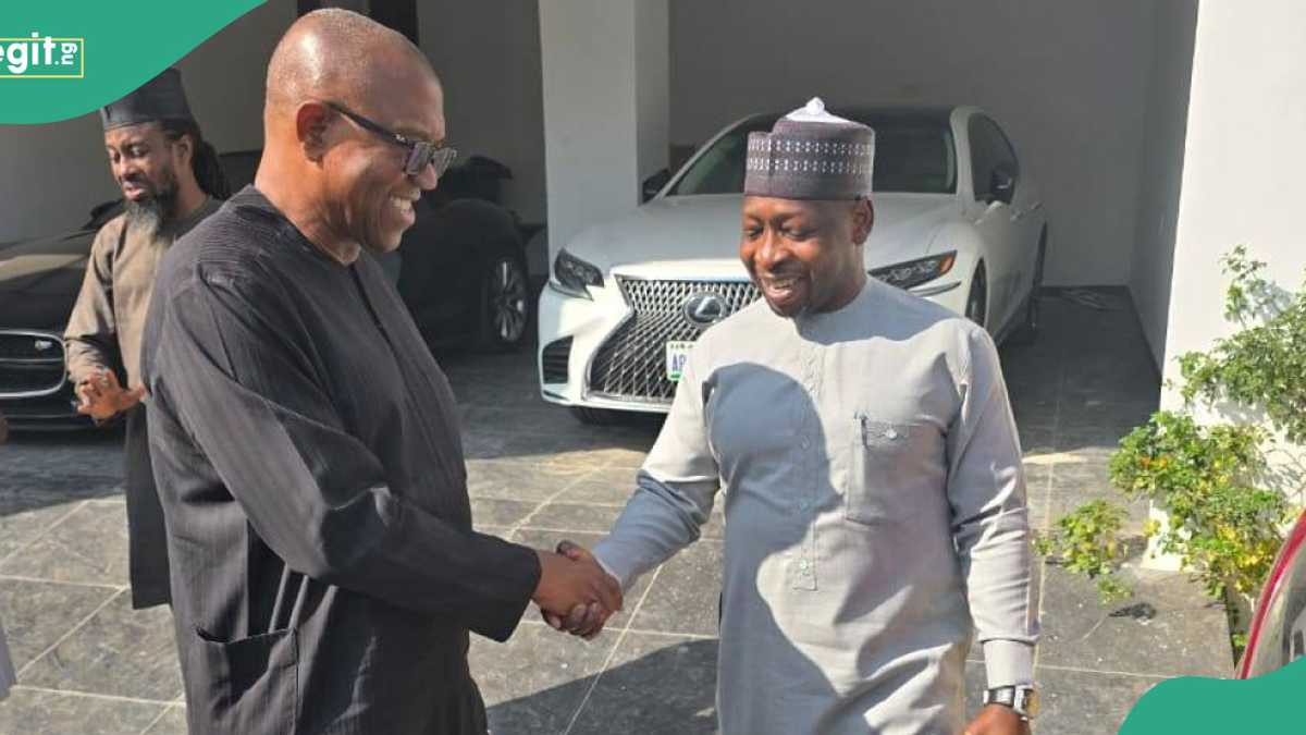 "Incoming Vice President 2027": Reactions as Obi Meets Prominent Kano APC Chieftain, Photos Surface