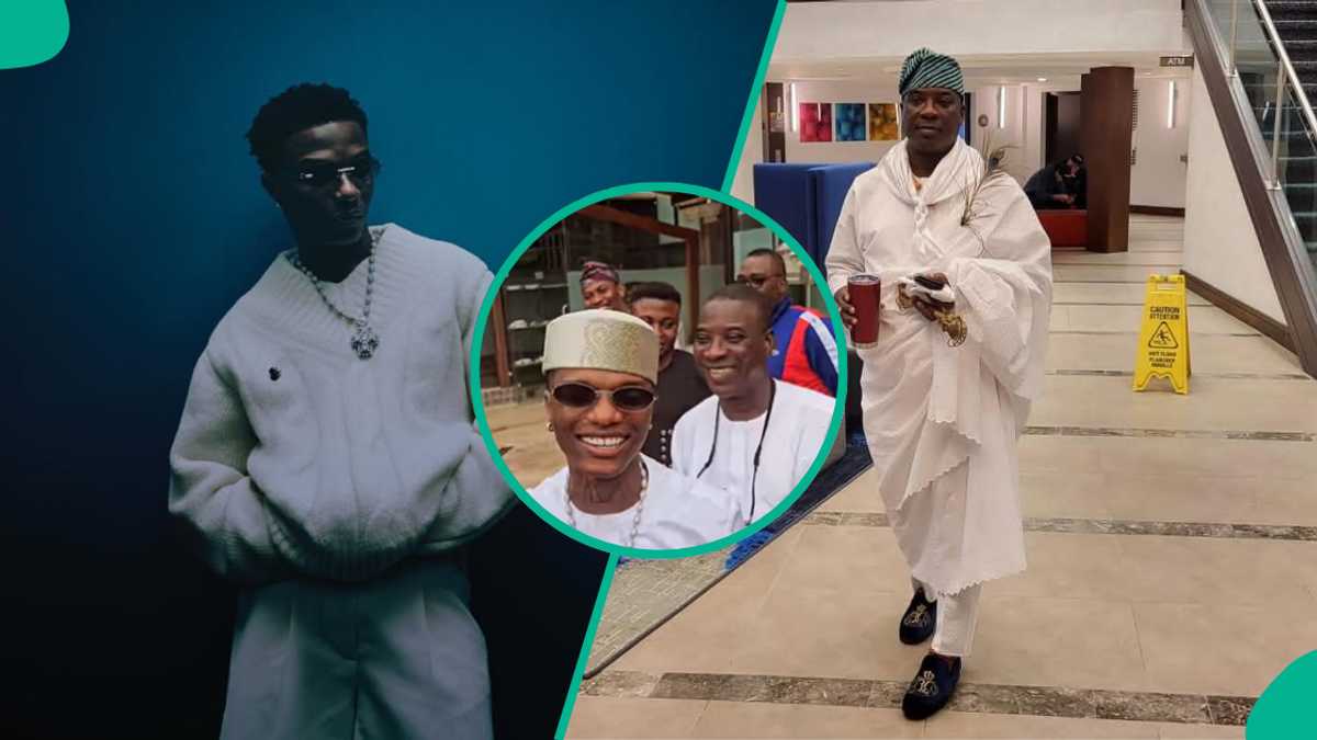 Wizkid Condoles With K1 De Ultimate Over Mother's Passing, Pays Him A Special Visit: "Uncle Wizzy"