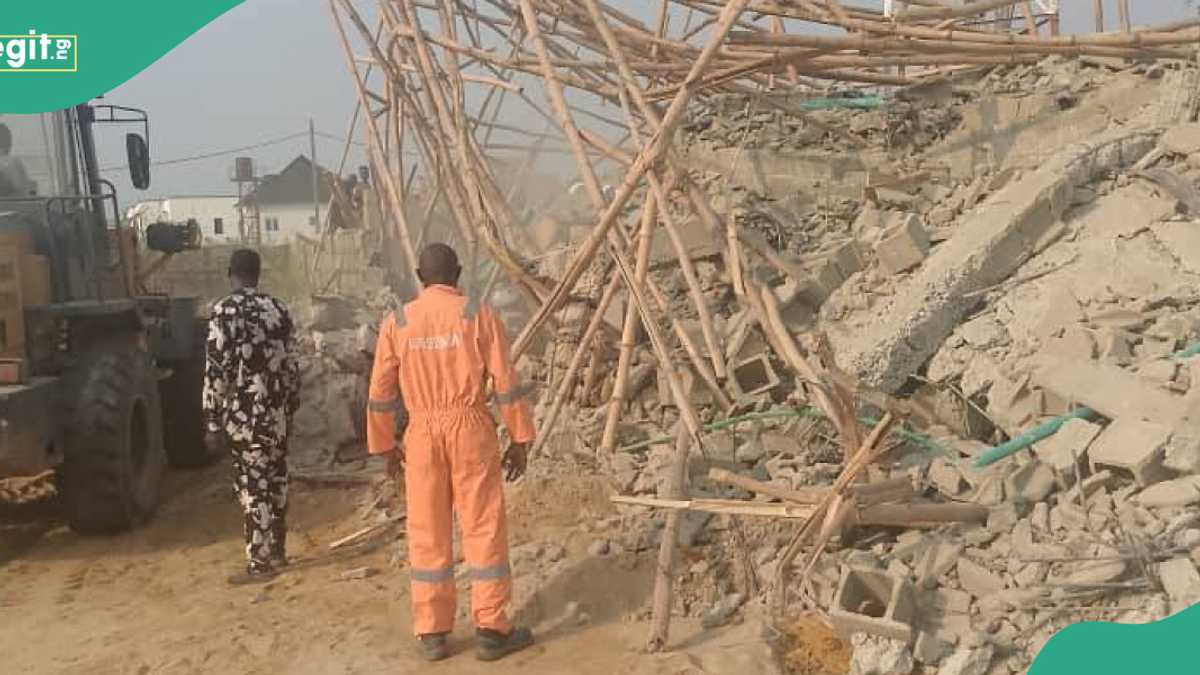 Lagos: 2 People Confirmed Dead, Many Injured as Building Under Construction Collapses