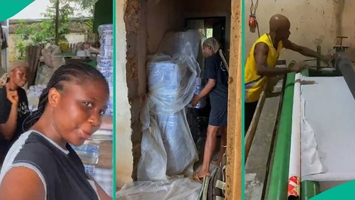 Nigerian Lady Shows Off Her Father's Booming Tissue Factory in Owerri, Video Inspires Many on TikTok