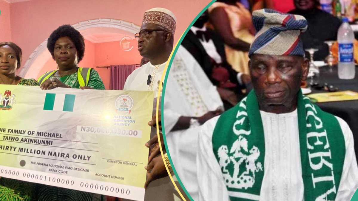 BREAKING: Tinubu’s Govt Gives N30m to Nigeria’s Flag Designer, Taiwo Akinkunmi’s Family