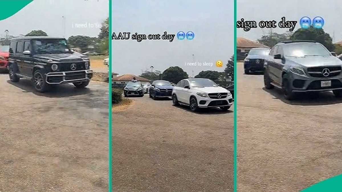 Ambrose Alli University Trends as New Graduates Pull Up in Costly Benz Convoy on Sign-out day