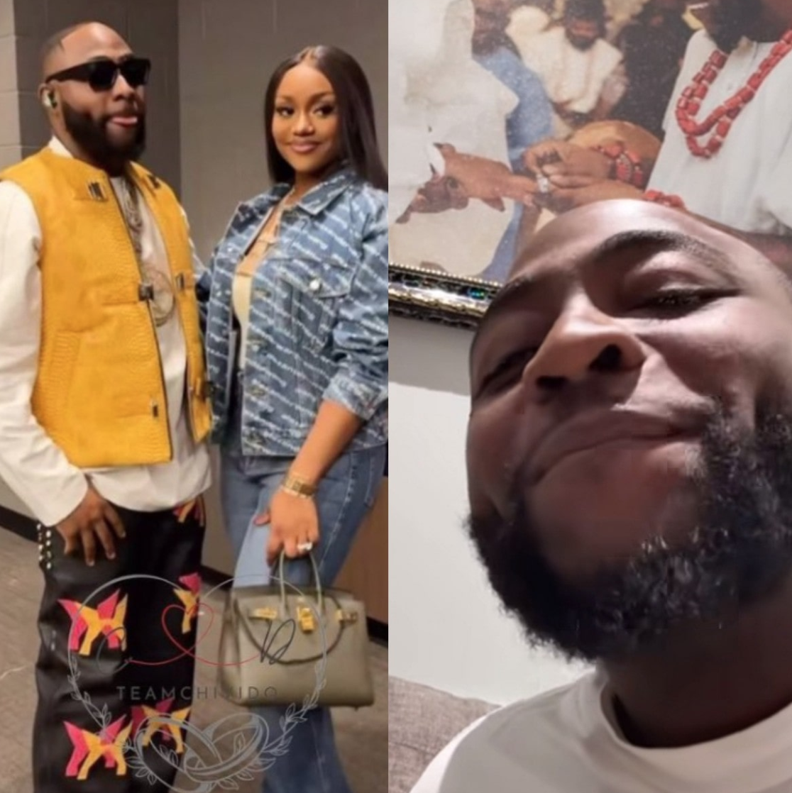  Davido shares lovely video of wife, Chioma as he battles sickness