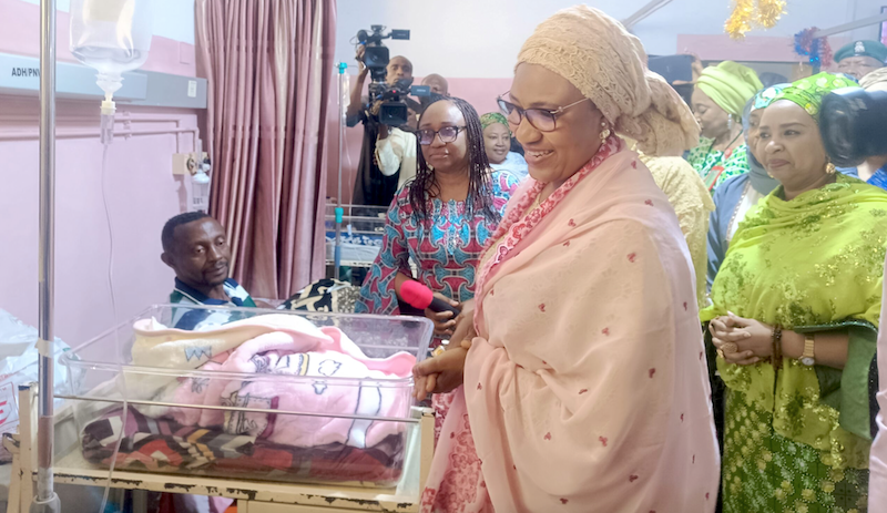 First Lady Tinubu welcomes first baby of 2025