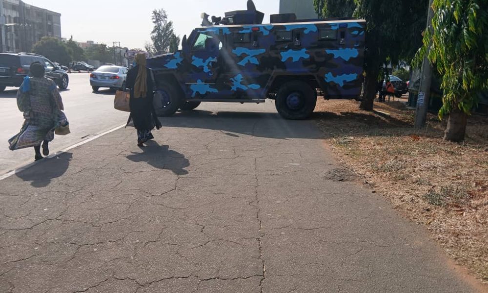 Heavy Police Presence As Sowore Appears At Force Headquarters