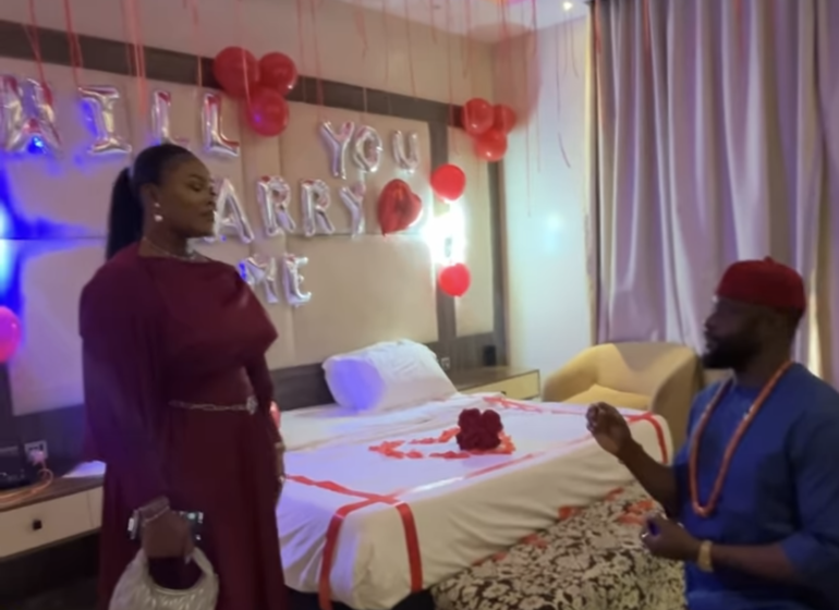 Nollywood actress Ruby Ojiakor gets engaged to popular actor Moc Madu