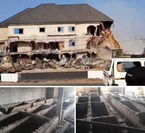 SCARY! 30 Graves, Shrine uncovered in a popular hotel in Anamby