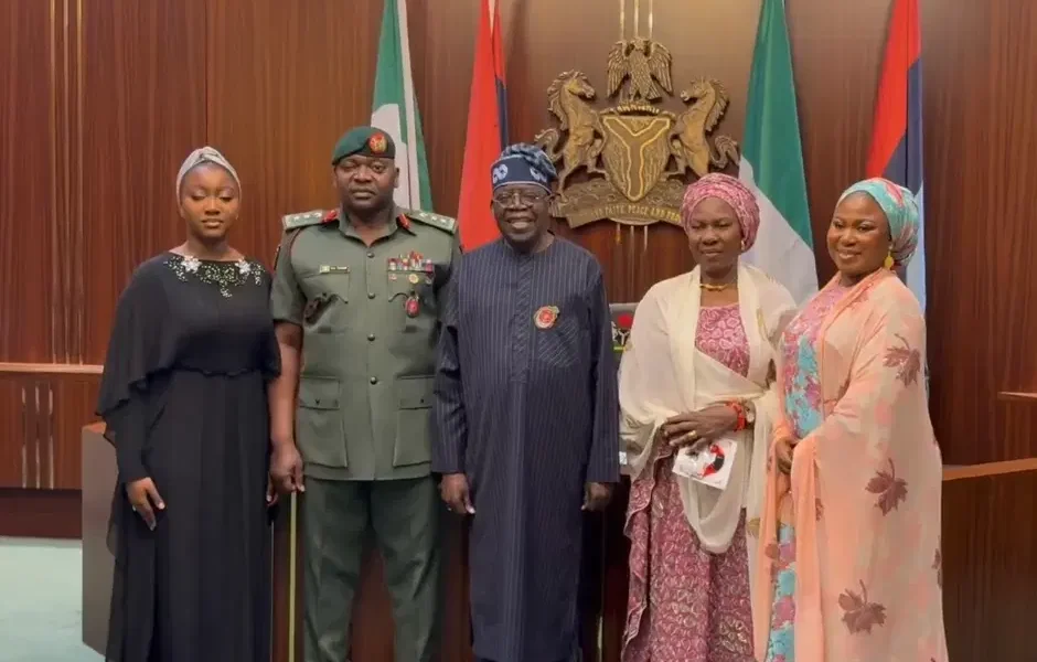 Tinubu Decorates His ADC, Nurudeen Yusuf With Colonel Rank