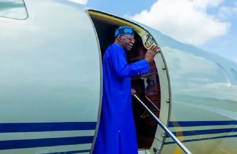 Tinubu Departs Lagos For Mahama’s Inauguration In Ghana