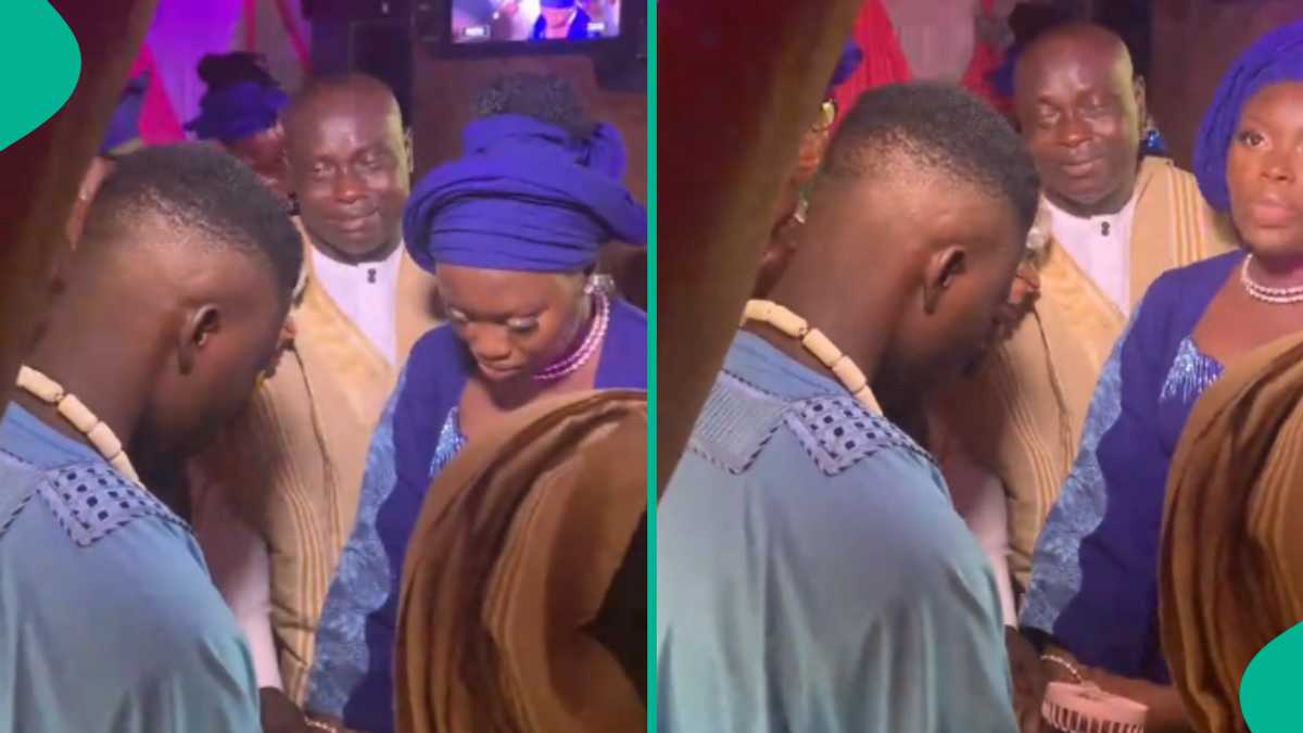 Bride's Dad Sheds Tears as He Begs Groom at Wedding, His Request Makes People Emotional