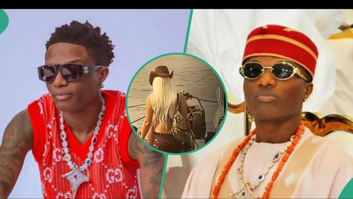 Video Catches Wizkid With Two Curvy Ladies at Beach, Peeps React: “Belike Na Contract Jada Sign”