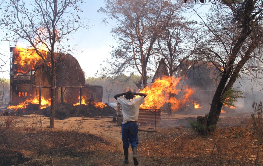 Photos: Fire Guts Casava Processing Factory In Iseyin, Oyo