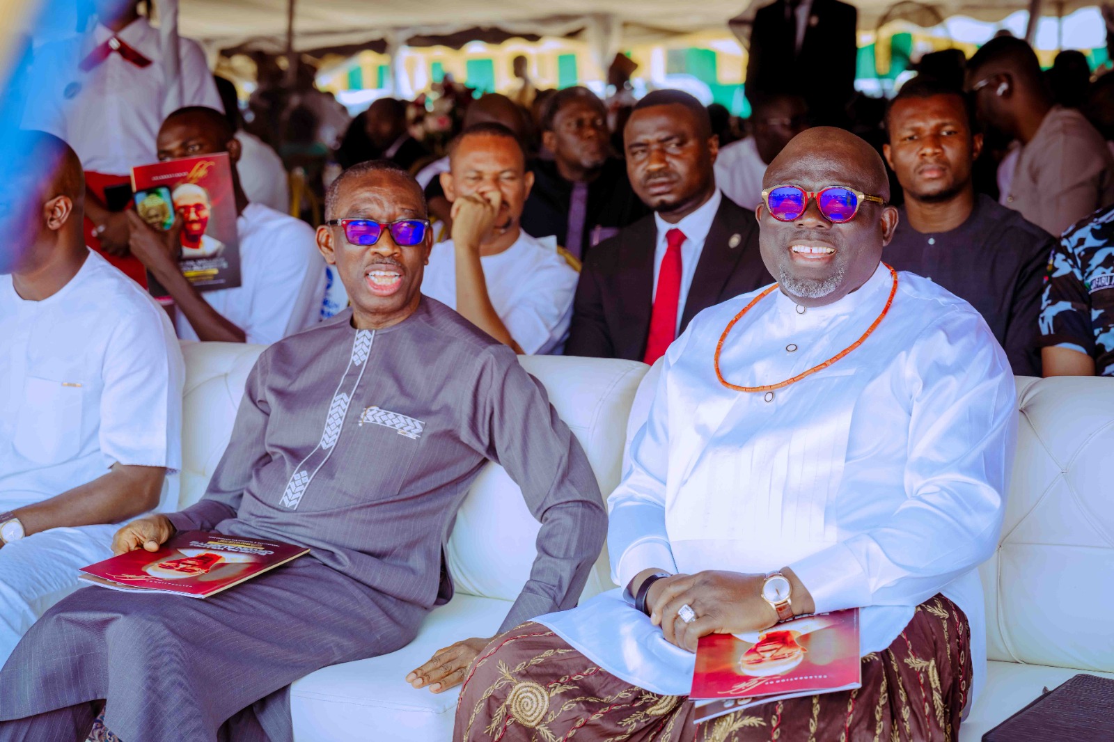 Oborevwori, Okowa, Guwor attend late Pa Augoye funeral +Photos