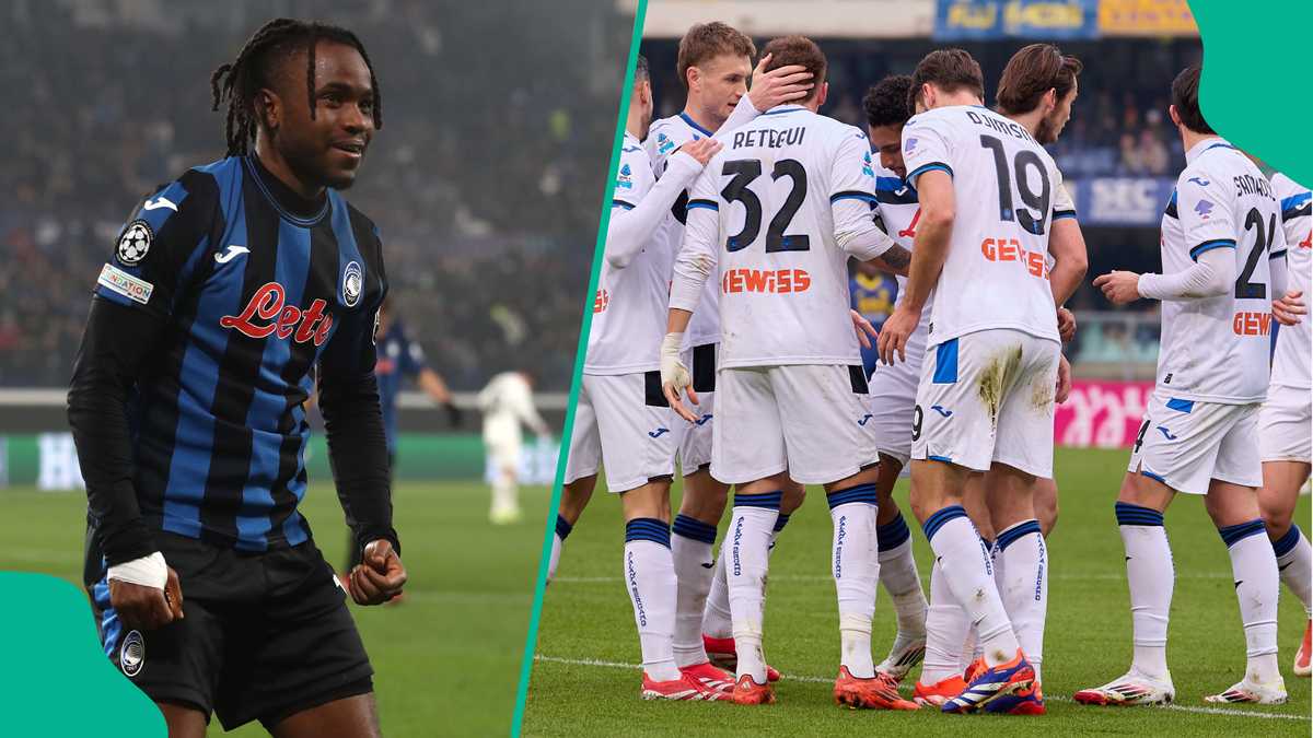 Ademola Lookman Celebrates After Atalanta Win First Game Since His Injury