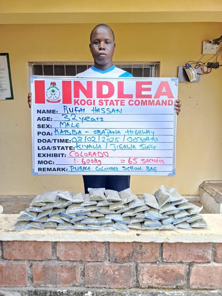 Two drug lords exrete 125 wraps of heroin at Lagos, Port Harcourt