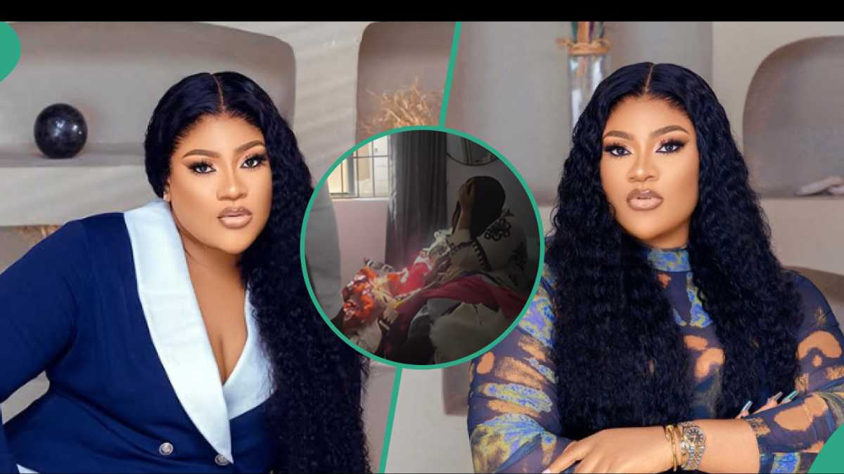 Nkechi Blessing’s Boyfriend Shares Rare View of Her Stuffed Room, She Reacts: “Cloths Like Boutique”