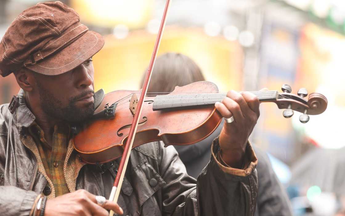 Curtiss Cook performs as a violinist on an episode of the Manifest television series.