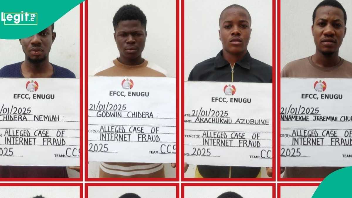 16 Suspected 'Yahoo Boys' Have Been Arraigned in Enugu as EFCC Goes Tough On Internet Fraudsters