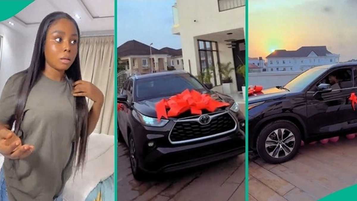 Valentine: Nigerian Man Spends Millions of Naira to Please Wife on Special Day, Gifts Her New Car