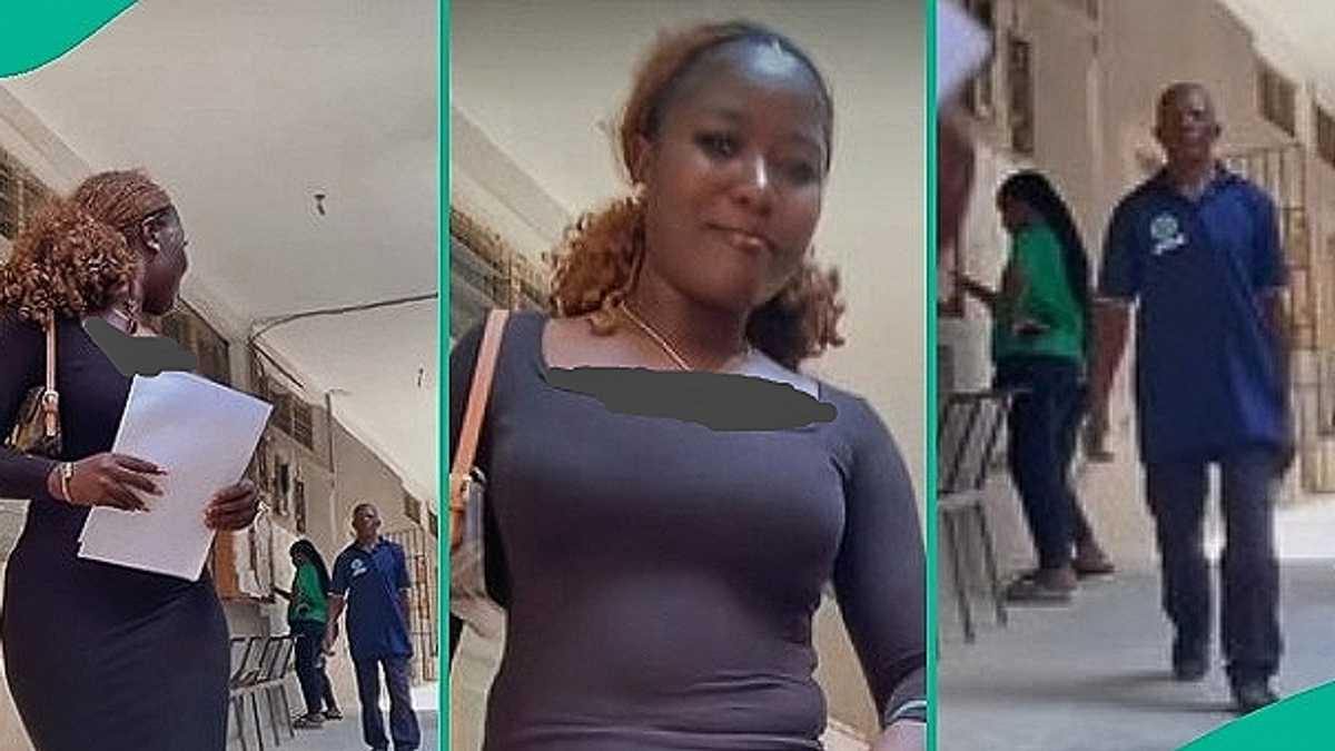 Amid News of UNIZIK Student's Expulsion, Nigerian Girl Flees as She Sees Lecturer Approaching