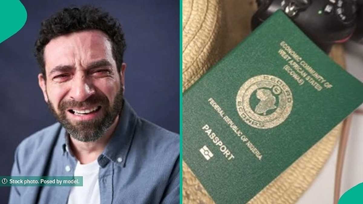 German Man Seeking Nigerian Visa Cries after Facing Rejection Twice: "It Has Been So Hard for Me"