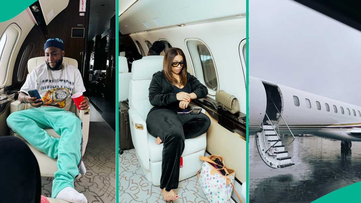 Davido Gives Tour of Private Jet, Fans Drool, Make Comparison: “I Will Never eb poor In Life"