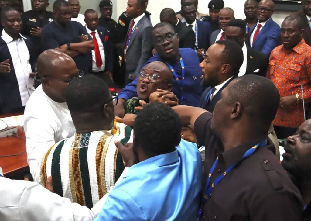 4 Ghanaian Lawmakers Suspended For Fighting In Parliament