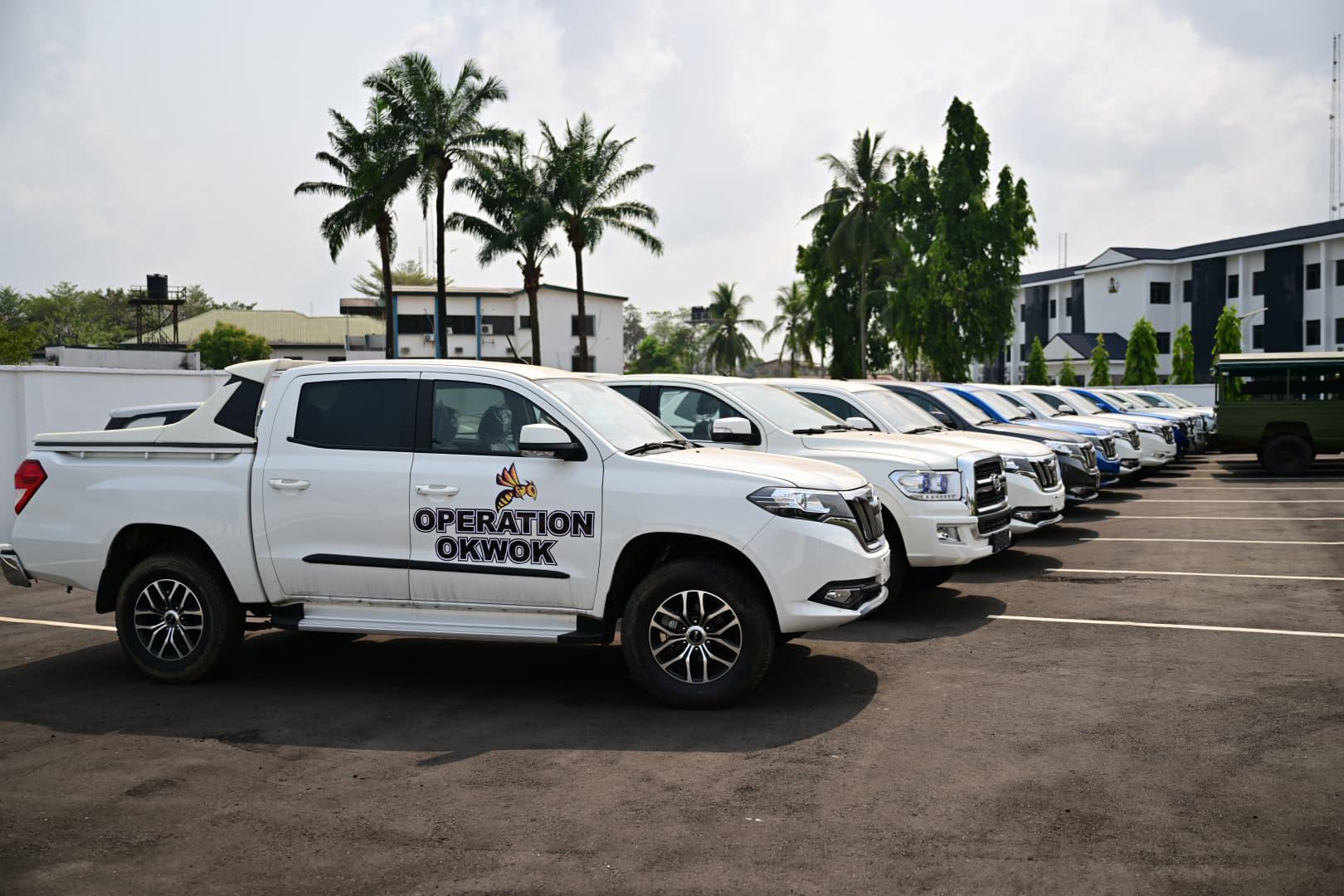 Gov Otu Donates 30 Patrol Vehicles To Security Taskforce In Cross River