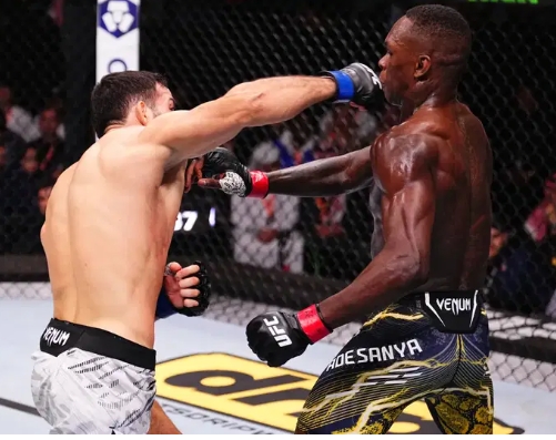 Just in; Imavov knocks out Israel Adesanya in UFC fight