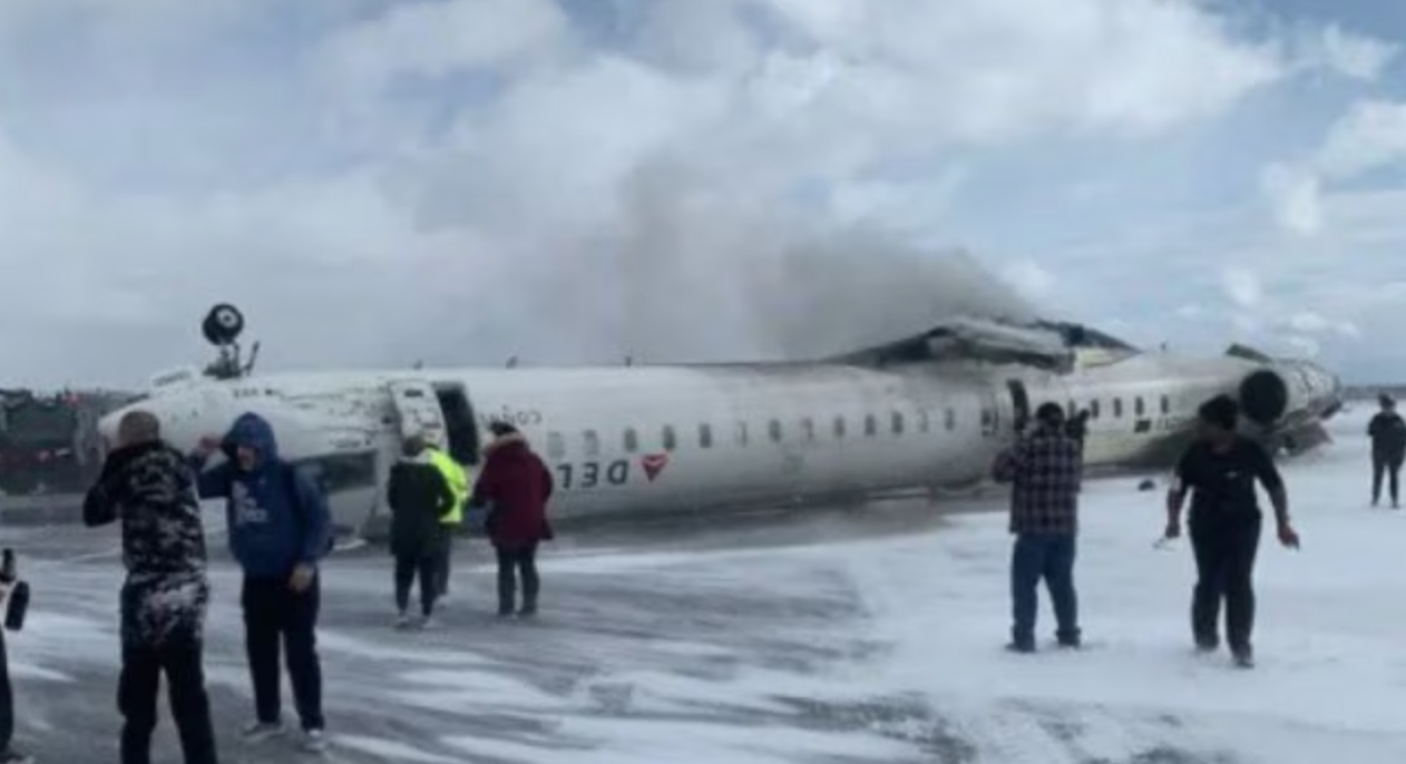 Many injured as Delta airlines crash At Toronto airport