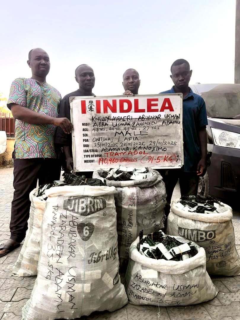 NDLEA Busts Trans-border Drug Cartel, Arrests 4 Members In Anambra, Nasarawa