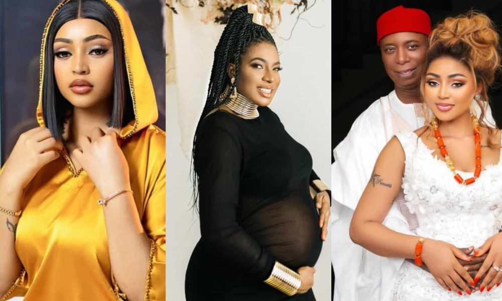 Regina-Daniels-Chika-Ike-Ned-Nwoko